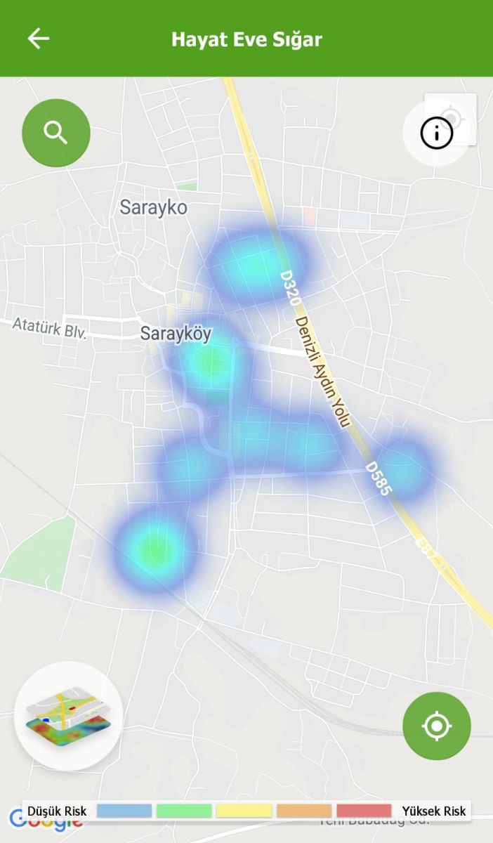 Koronavirüs tedbirlerine uyuldu, harita maviye döndü