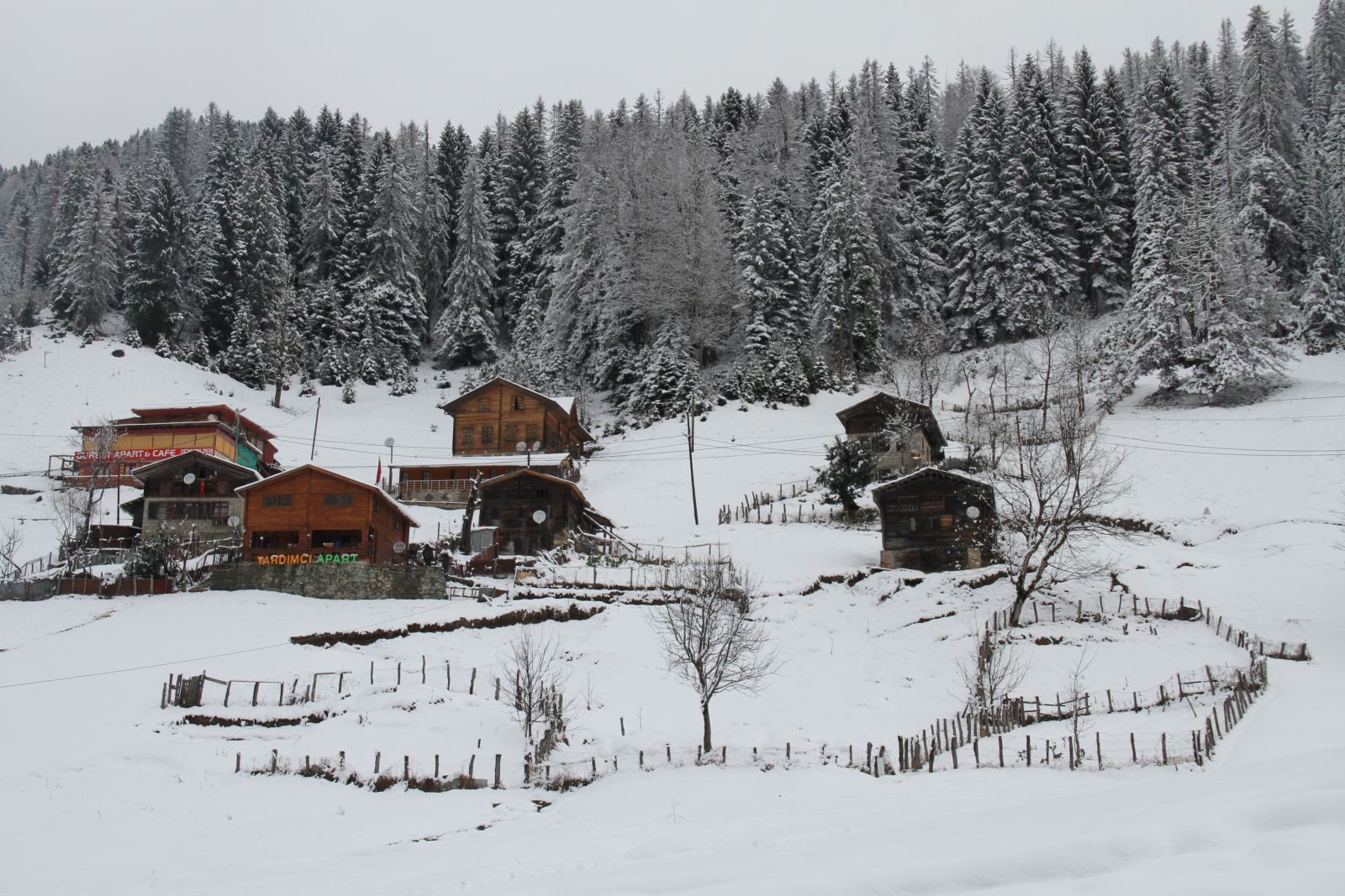Ayder Yaylası beyaza büründü