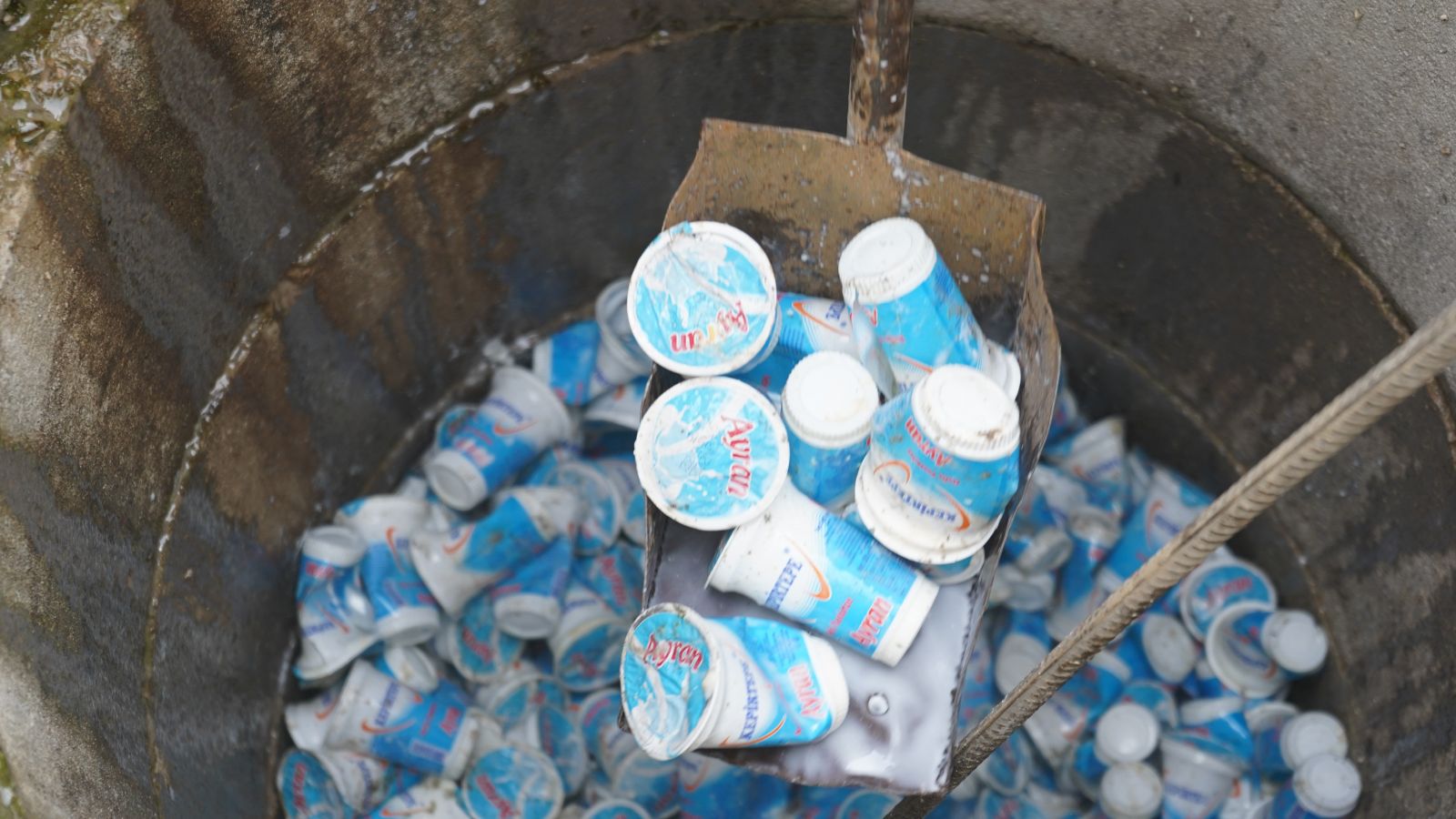 Kanalizasyon hattında şaşırtan olay