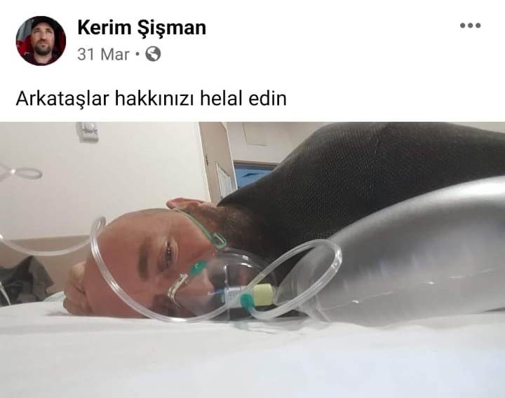 Sosyal medyadan helallik istedi, koronaya yenildi