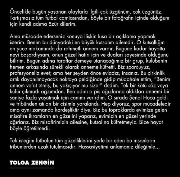 Tolga Zengin: 'Sürekli anneme küfür ettiler'
