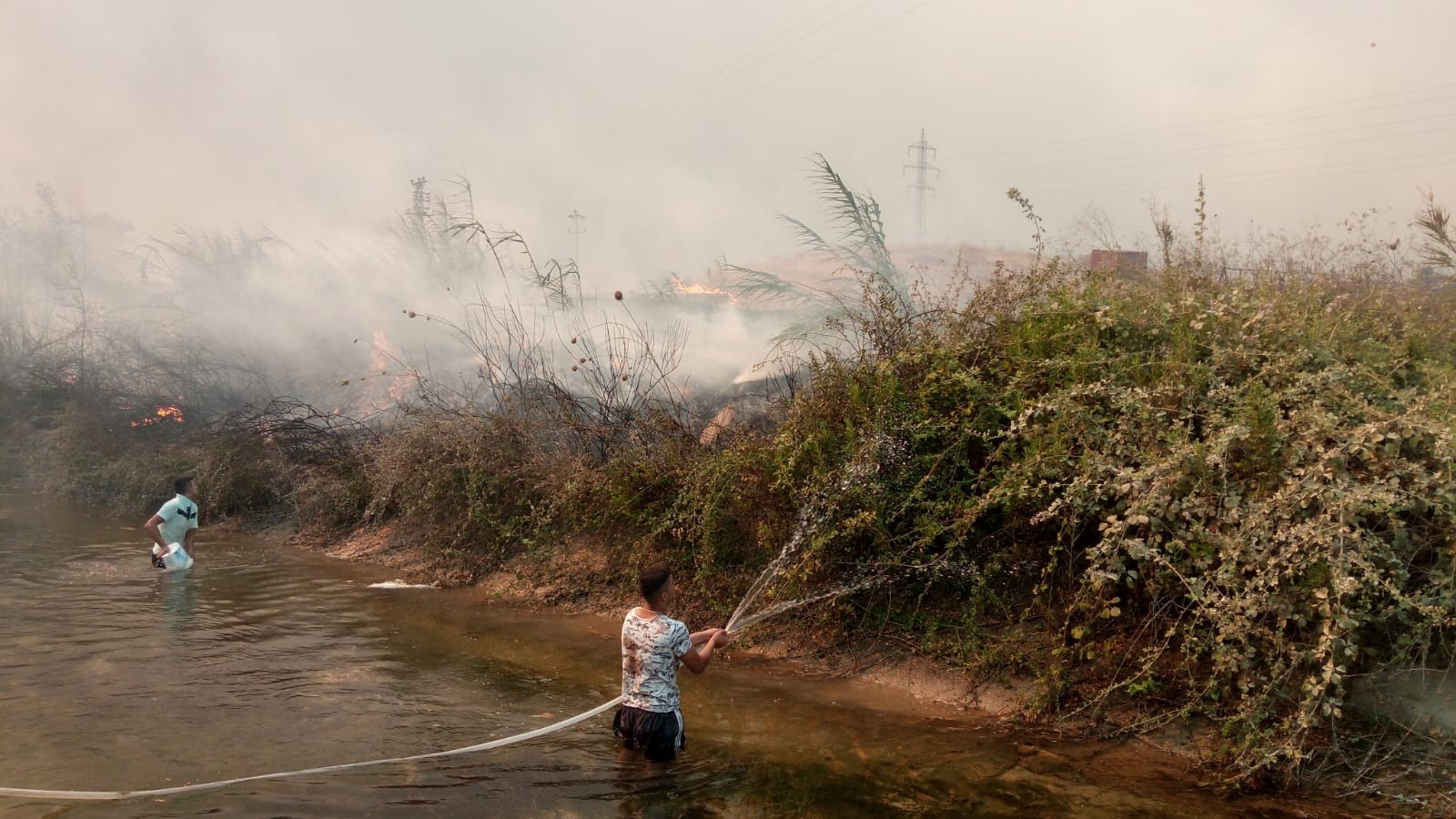 Manavgat'ta seralar yandı, mezarlıklar küle döndü Manavgat'ta seralar yandı, mezarlıklar küle döndü