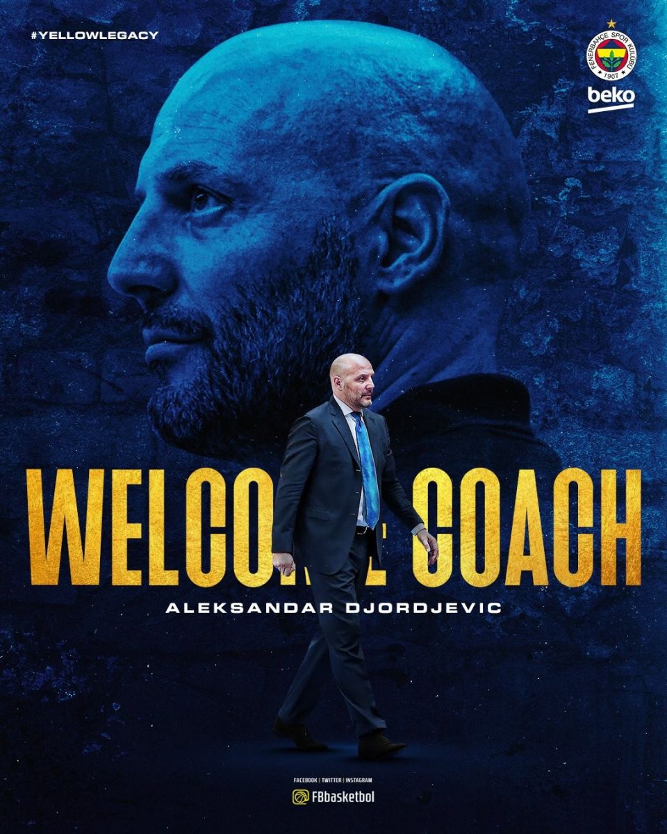 Fenerbahçe Beko'nun yeni başantrenörü Aleksandar Djordjevic