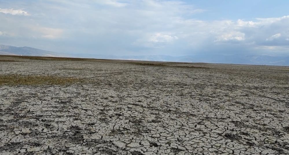 Sultan Sazlığı'ndaki Yay Gölü çöle döndü Sultan Sazlığı'ndaki Yay Gölü çöle döndü