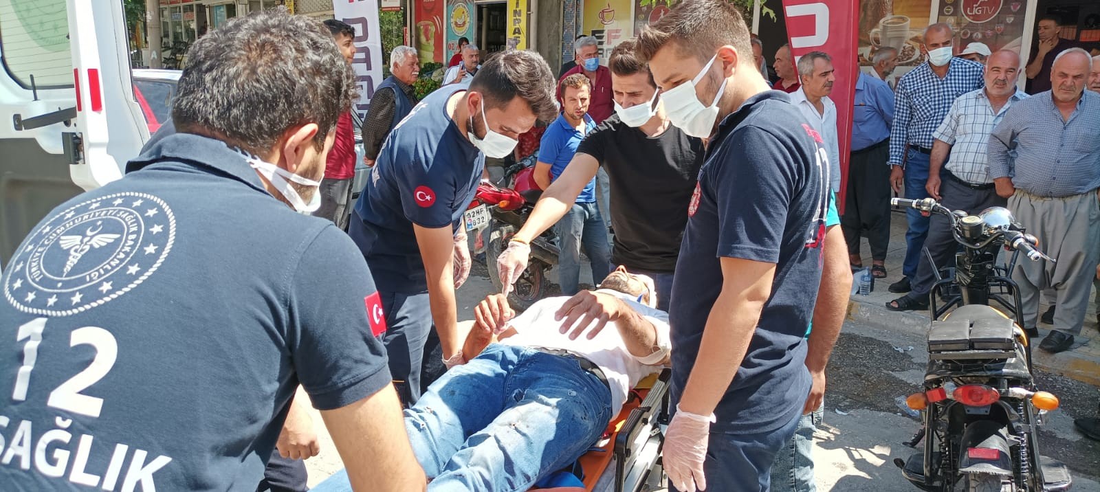 Adıyaman’da motosiklet yayaya çarptı! Adıyaman’da motosiklet yayaya çarptı!