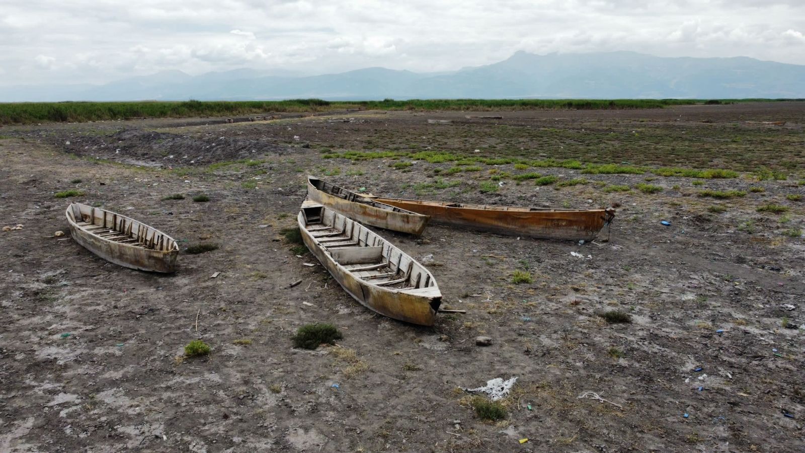 Eber Gölü'nü kurtarmaya yaz yağmurları da yetmedi Eber Gölü'nü kurtarmaya yaz yağmurları da yetmedi