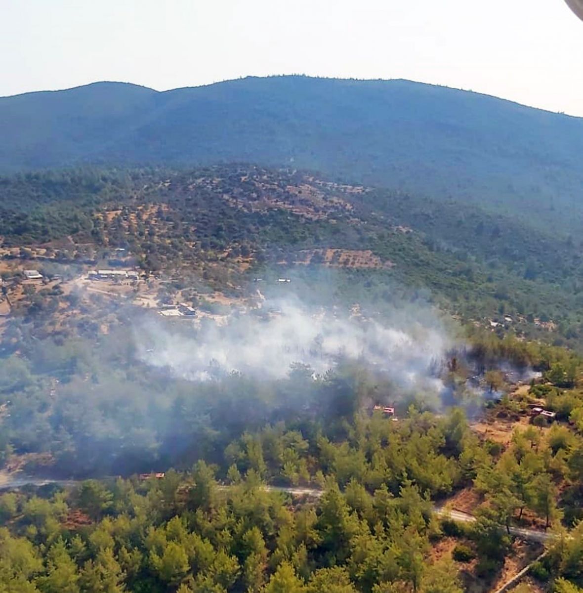 Bodrum’da yangın! Büyümeden kontrol altına alındı