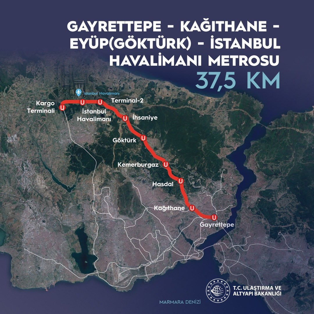 Gayrettepe-Havalimanı metro hattında ilk test sürüşü yarın yapılacak Gayrettepe-Havalimanı metro hattında ilk test sürüşü yarın yapılacak