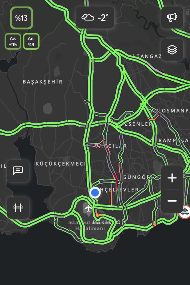 İstanbul'da yollar boş kaldı