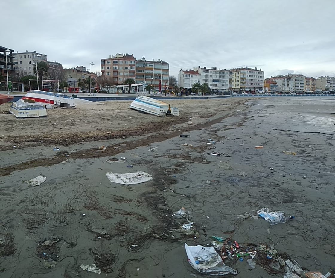 Denizde ürküten manzara