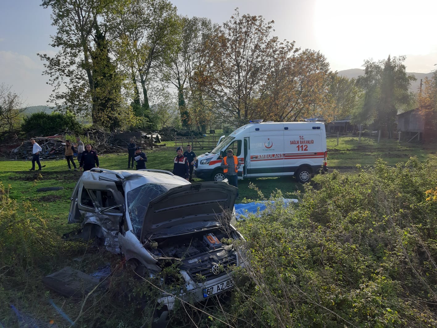 Zonguldak'ta feci kaza: 1 ölü, 4 yaralı