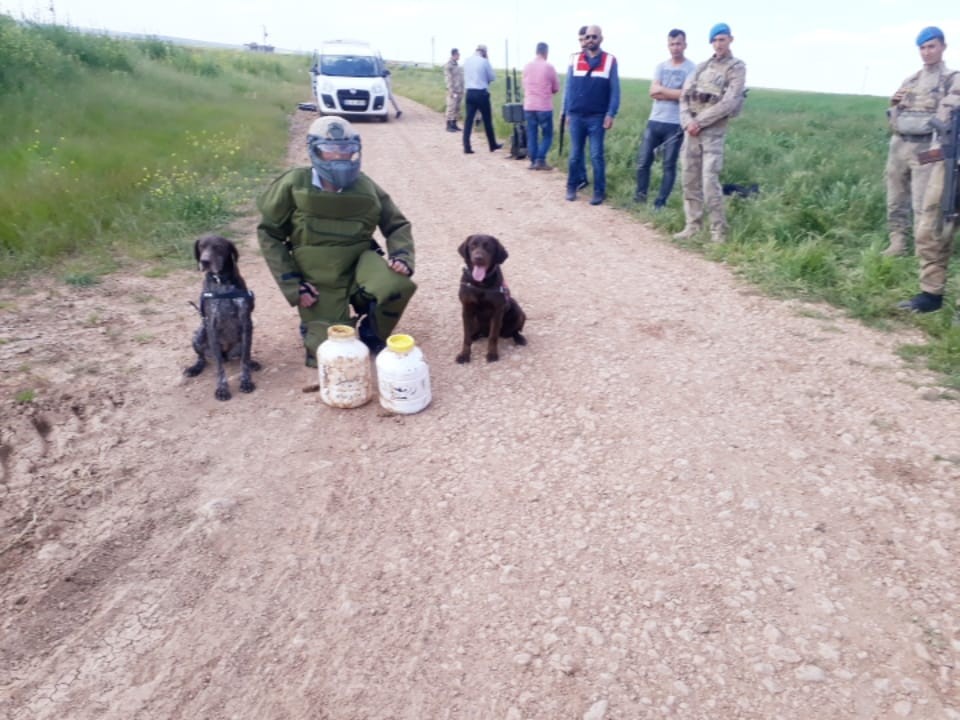 Sınırda 20 kilogram patlayıcı ele geçirildi