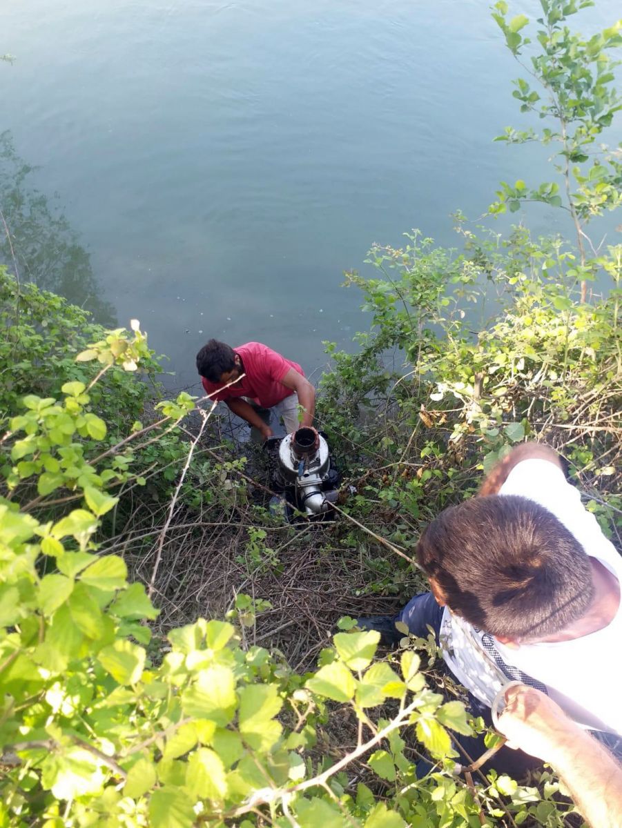 Çaldığı motoru ırmağa attı