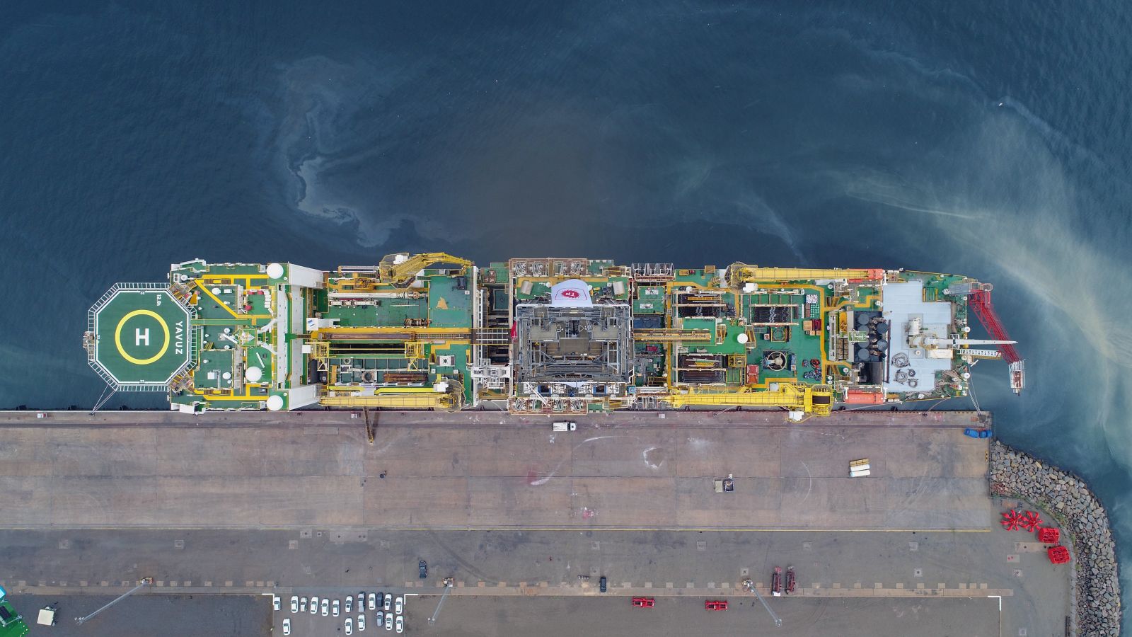 Yavuz Sondaj Gemisi Akdeniz'e uğurlandı