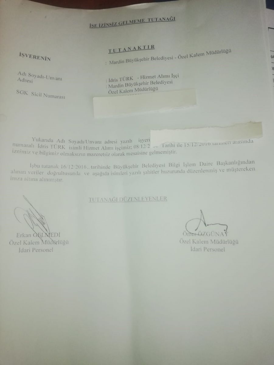 Kayyum işe gelmediği için işten çıkarmıştı, Ahmet Türk yeniden işe aldı