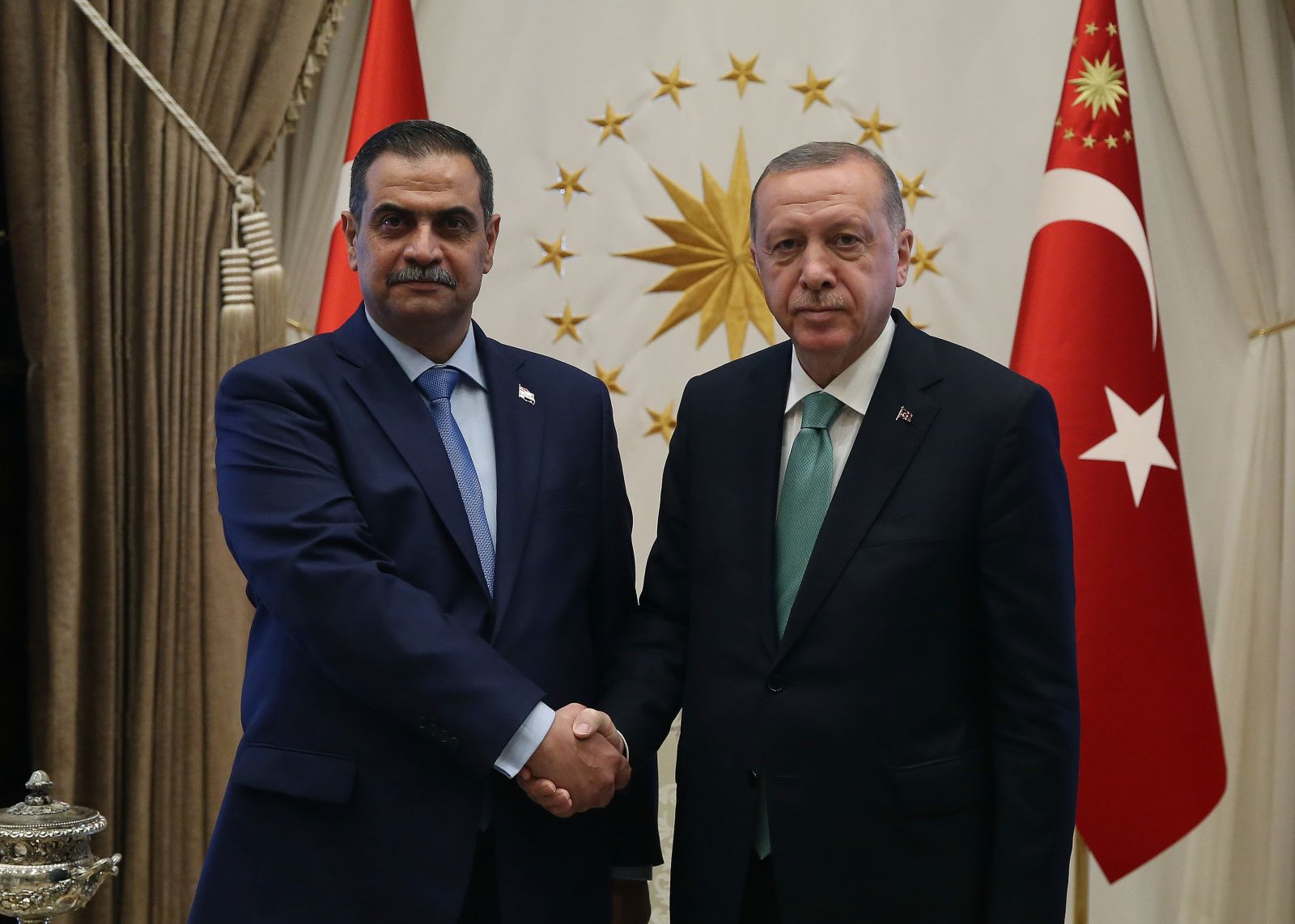 Cumhurbaşkanı Erdoğan Irak Dışişleri Bakanı ve Savunma Bakanını kabul etti