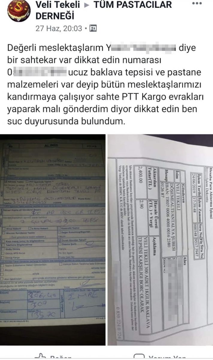 Baklavacılara ucuz tepsi şoku
