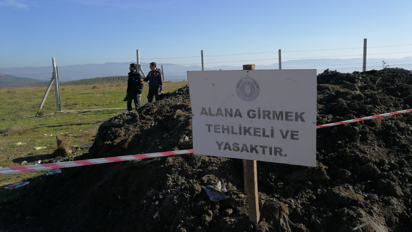 Bursa'da araziye dökülen kimyasal atık imha edilecek