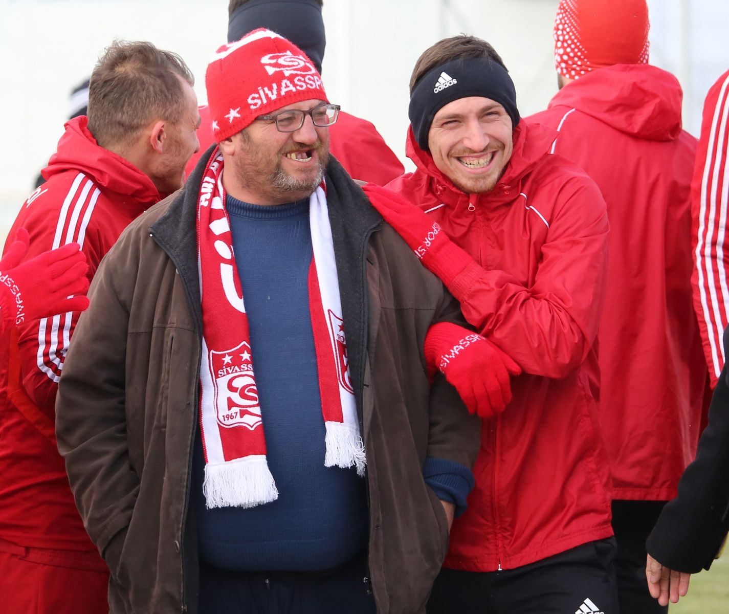 Fenomen simitçi Ahmet Yaşin, Sivasspor antrenmanında