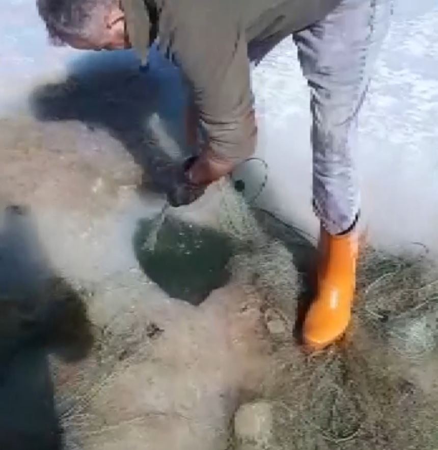 Baraj donunca 6 kilometrelik kaçak ağ ortaya çıktı