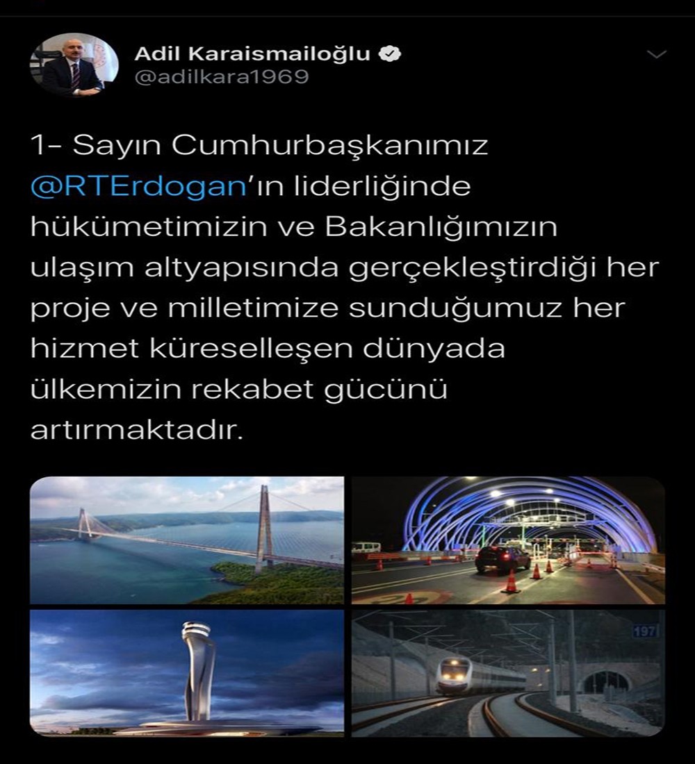 Bakan Adil Karaismailoğlu'ndan kararlılık mesajı