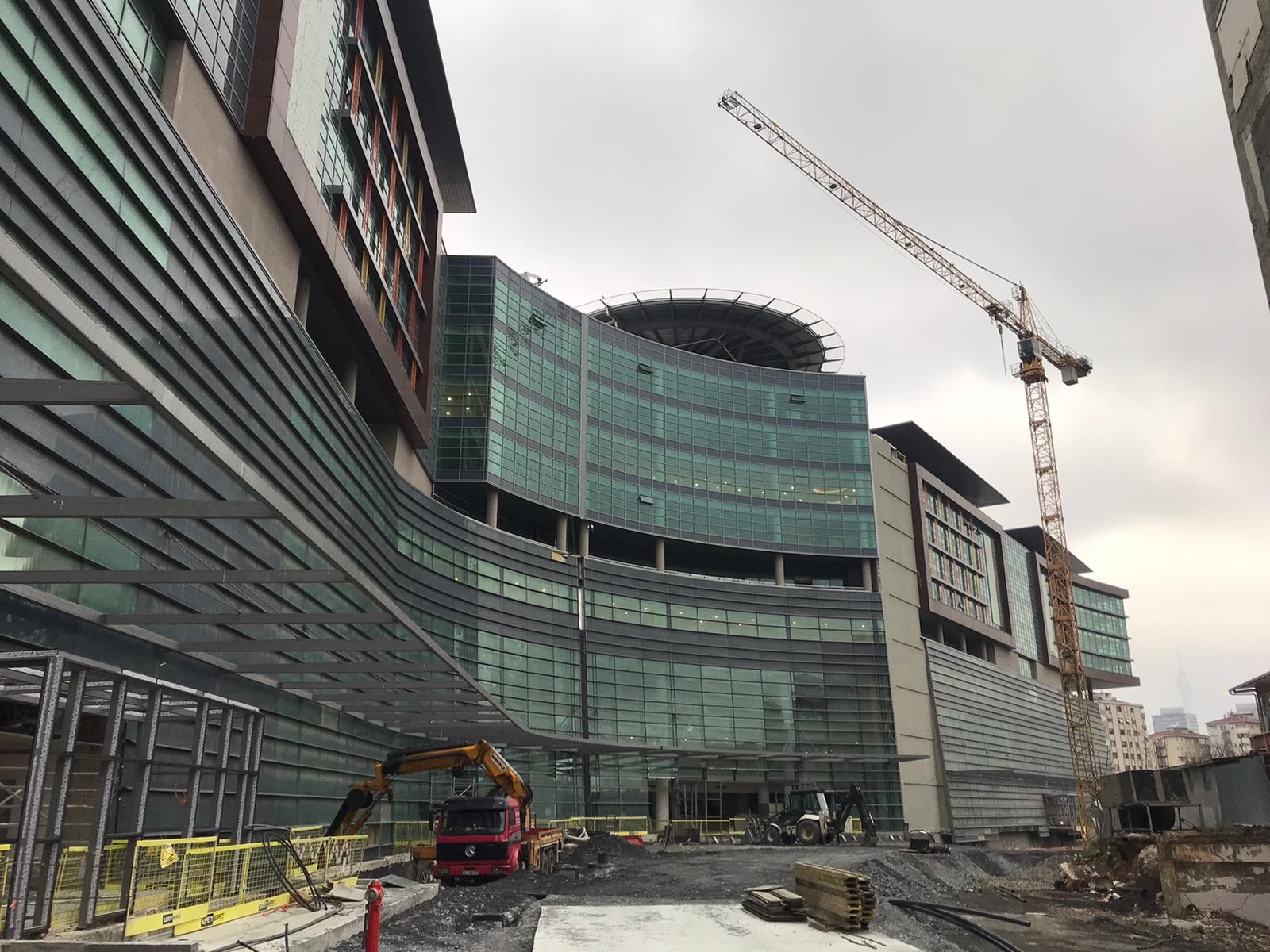 Göztepe Şehir Hastanesinin inşaatında sona gelindi