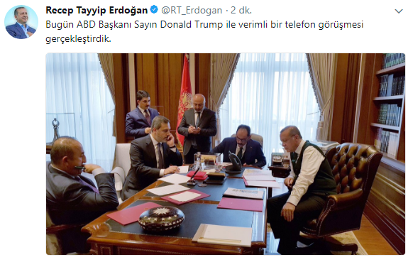 Trump ile Erdoğan telefonda görüştü