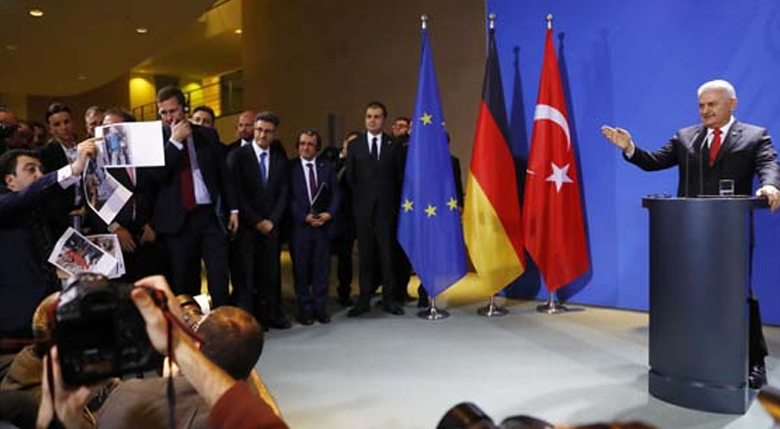 Yıldırım'dan Alman gazeteciye çok sert çıkış