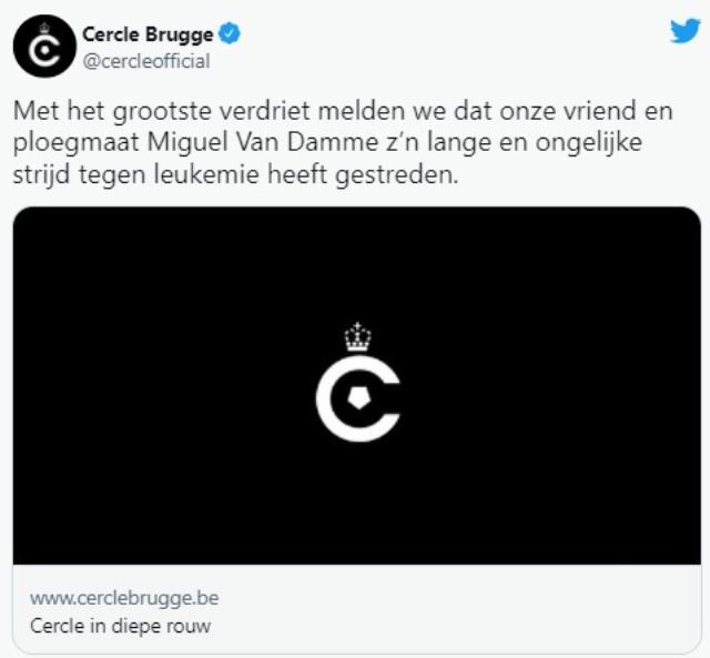 6 yıldır lösemi ile savaşıyordu! C.Brugge'ün kalecisi Van Damme hayatını kaybetti