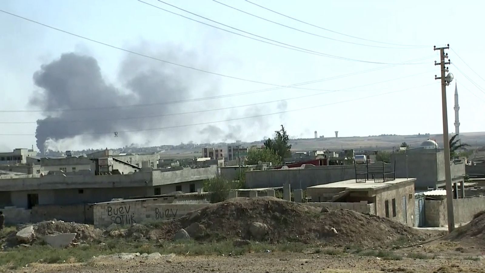 Tel Abyad yoğun bombardıman altında
