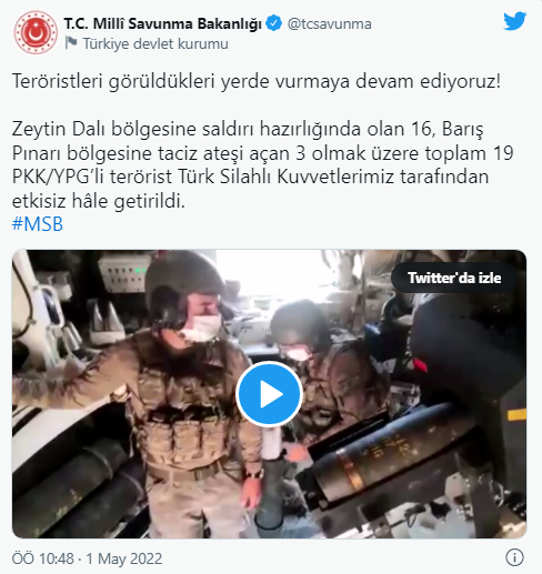 Son dakika: MSB'den PKK/YPG'ye ağır darbe: 19 terörist etkisiz hale getirildi