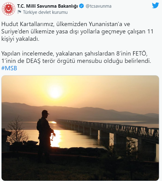 Son dakika: MSB duyurdu! Sınırlarda 11 kişi yakalandı