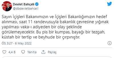 Son dakika: Bahçeli'den Özdağ'a tepki: Bu pis bir kumpas, beyhude bir çırpınıştır