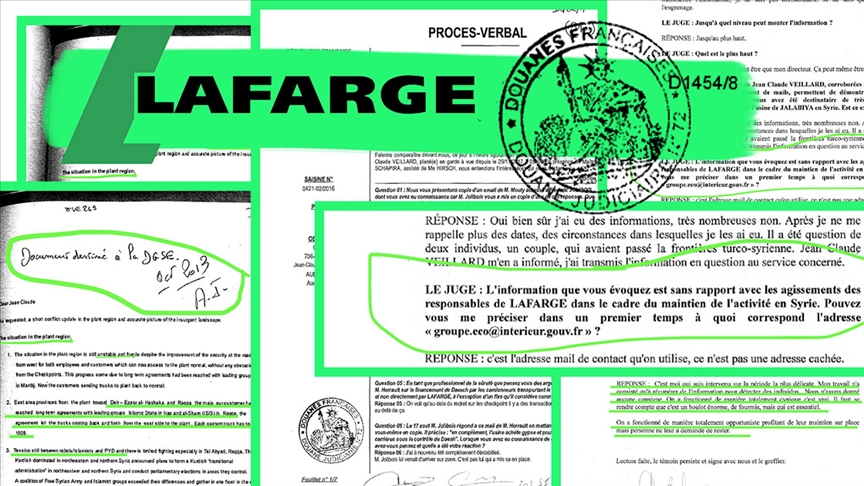Fransız çimento şirketi Lafarge’ın DEAŞ’e ödeme yaptığına ilişkin belgeler ortaya çıktı Fransız çimento şirketi Lafarge’ın DEAŞ’e ödeme yaptığına ilişkin belgeler ortaya çıktı