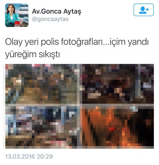 CHP'li Aytaş, cesetleri sansürlemeden paylaştı CHP'li Aytaş, cesetleri sansürlemeden paylaştı