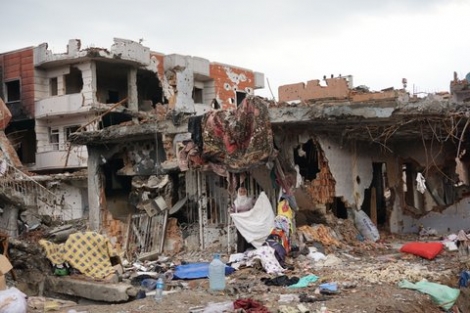 Fotoğraflarla operasyon sonrası Cizre sokakları Fotoğraflarla operasyon sonrası Cizre sokakları