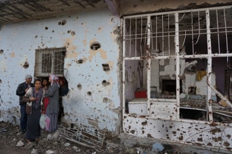 Fotoğraflarla operasyon sonrası Cizre sokakları Fotoğraflarla operasyon sonrası Cizre sokakları