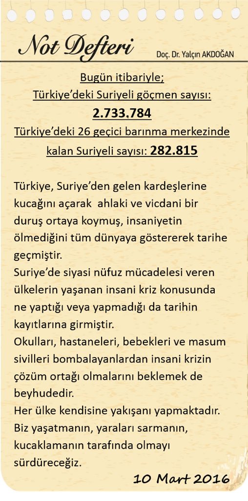 Türkiye'deki Suriyeli sığınmacı sayısı açıklandı Türkiye'deki Suriyeli sığınmacı sayısı açıklandı