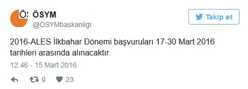 ALES başvuruları 17 Mart'ta başlıyor