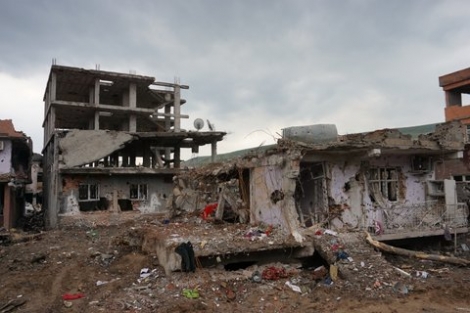 Fotoğraflarla operasyon sonrası Cizre sokakları