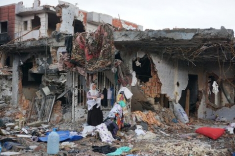 Fotoğraflarla operasyon sonrası Cizre sokakları