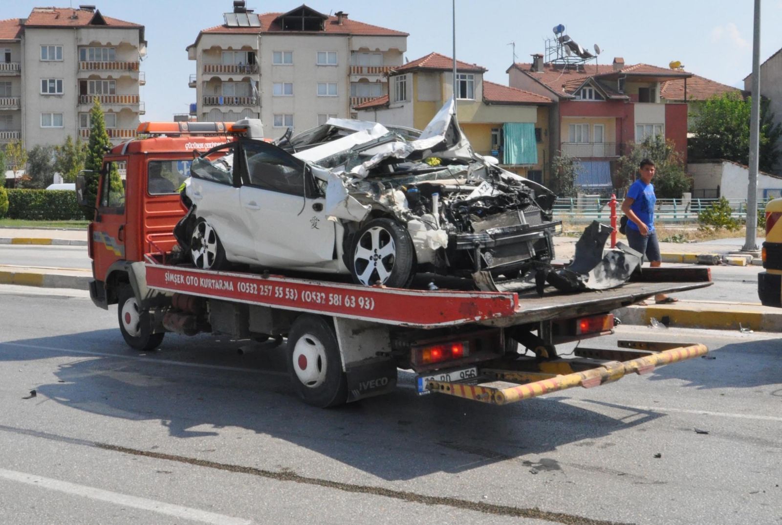 Denizli'de trafik kazası: 8 yaralı