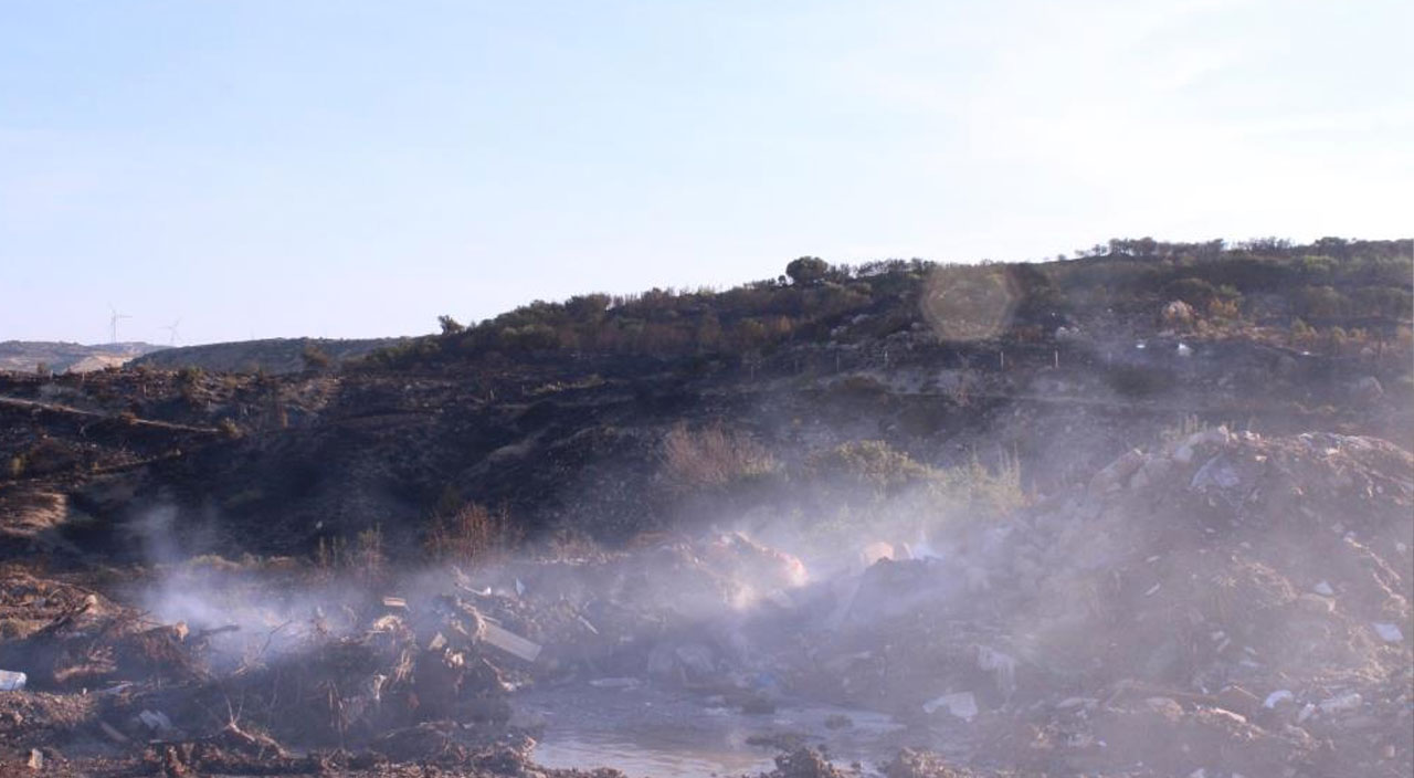 Son dakika: Çeşme'de çıkan yangın kontrol altına alındı
