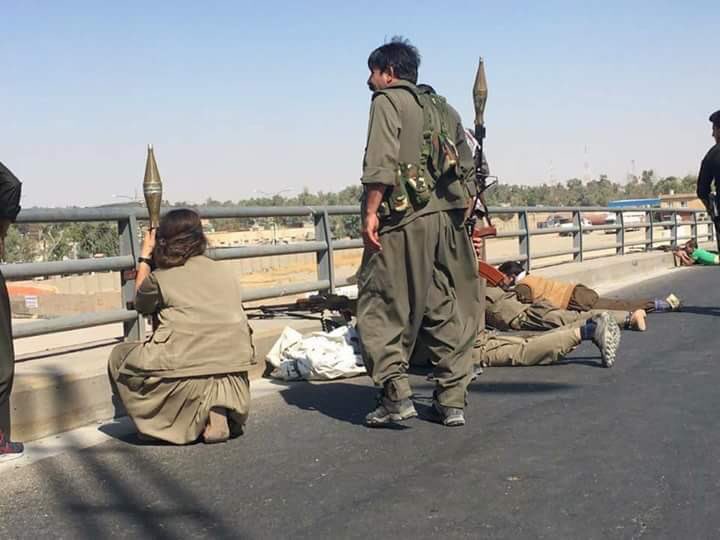 Kerkük'te bozguna uğrayan Peşmerge geri çekiliyor (Son Dakika Kerkük haberleri)