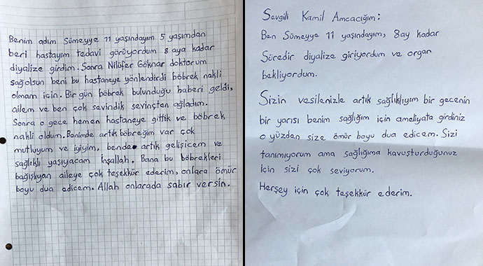 Böbreği 3,5 aylık kendisi 11 yaşında