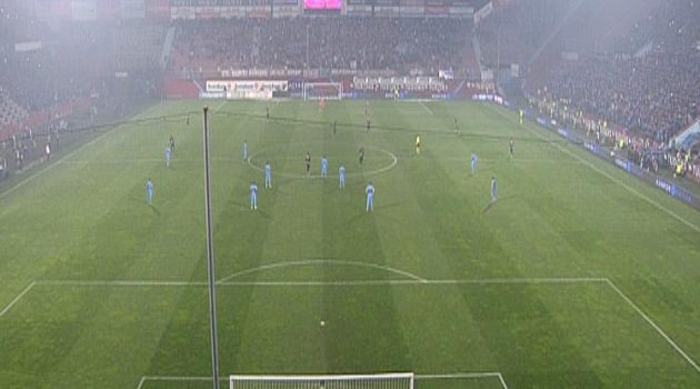 Trabzon'da maç böyle başladı