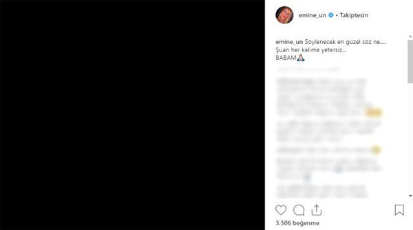 Emine Ün'ün acı günü! Babası hayatını kaybetti