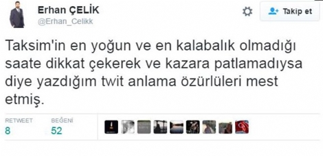 Erhan Çelik Attığı Tweeti Savundu Erhan Çelik Attığı Tweeti Savundu