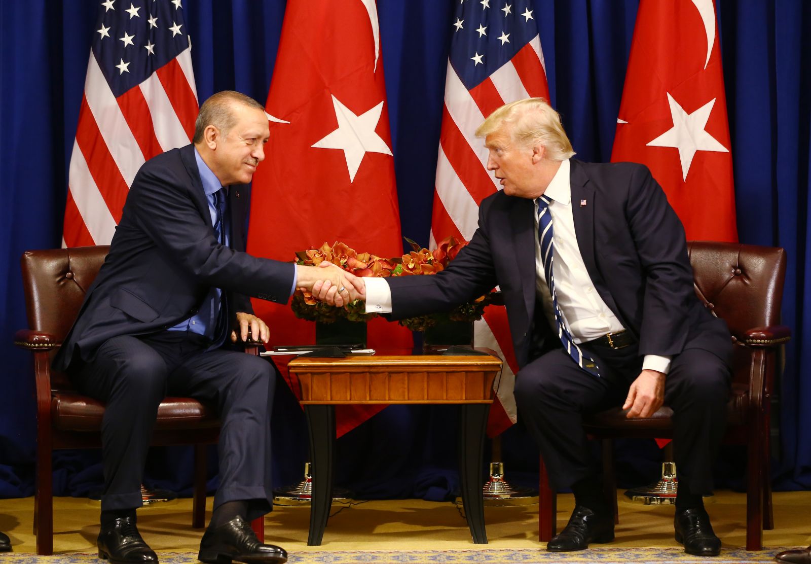 Cumhurbaşkanı Erdoğan ve Trump bir araya geldi