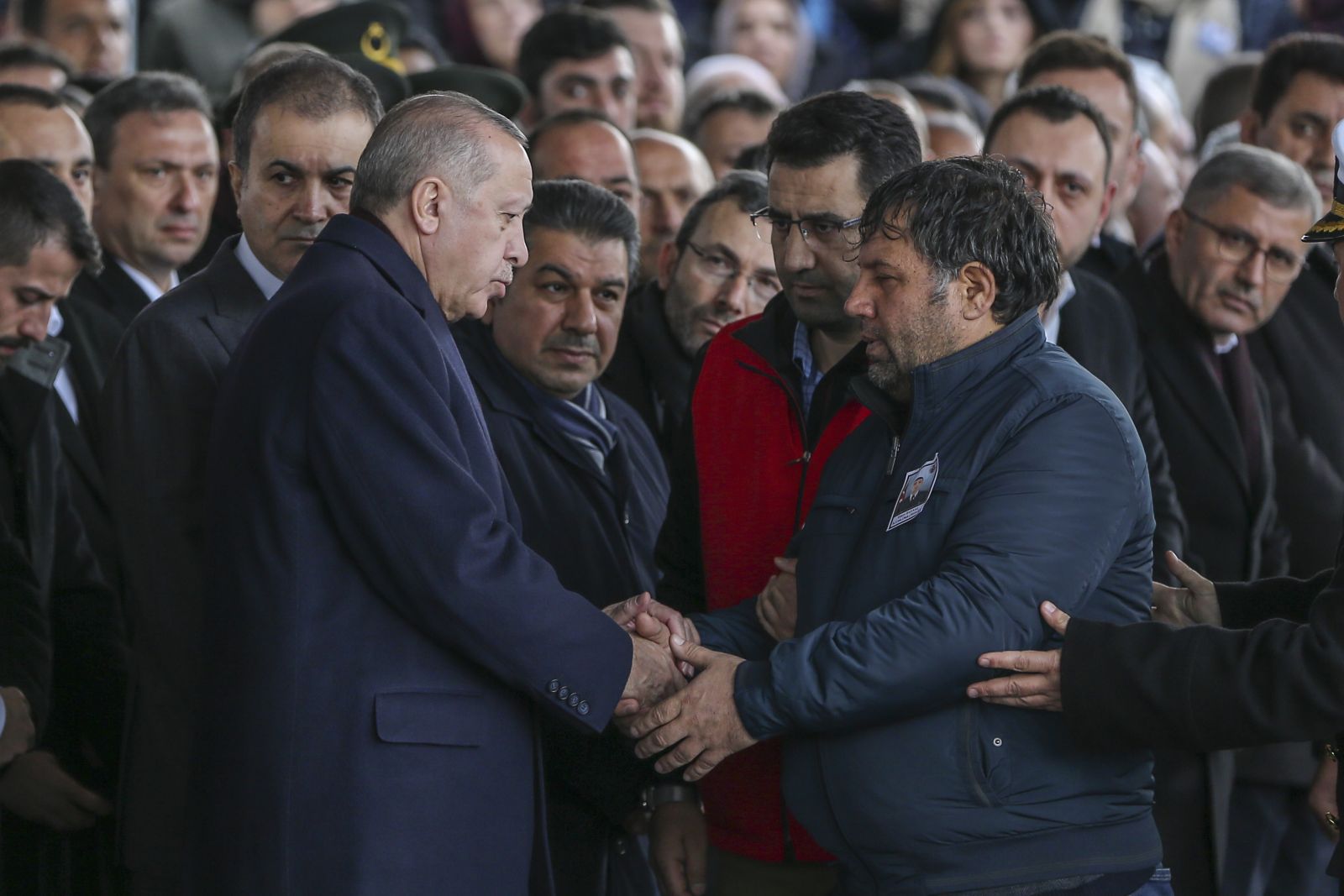 Cumhurbaşkanı Erdoğan, İdlib şehidi Emre Baysal'ın cenazesine katıldı